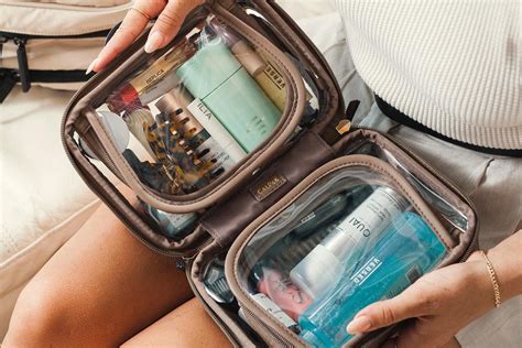 calpak clear toiletry bag.